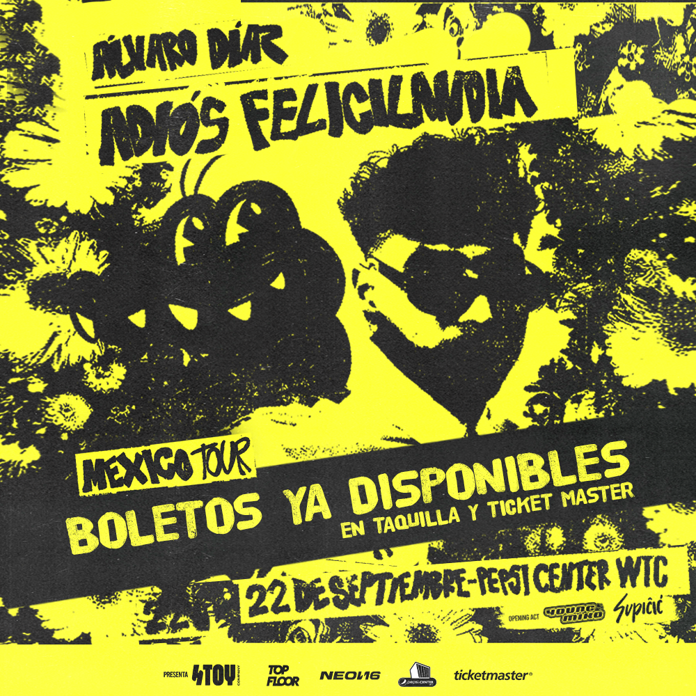 ÁLVARO DÍAZ CIERRA CON BROCHE DE ORO “FELICILANDIA” ANUNCIANDO SHOW EN EL PEPSI CENTER EN CIUDAD DE MÉXICO