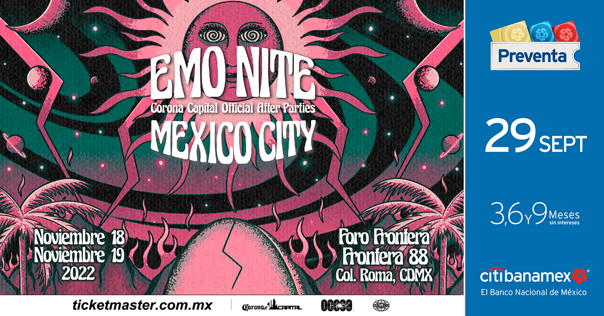 Emo Nite: conoce todo sobre el after oficial del Corona Capital 2022 🖤
