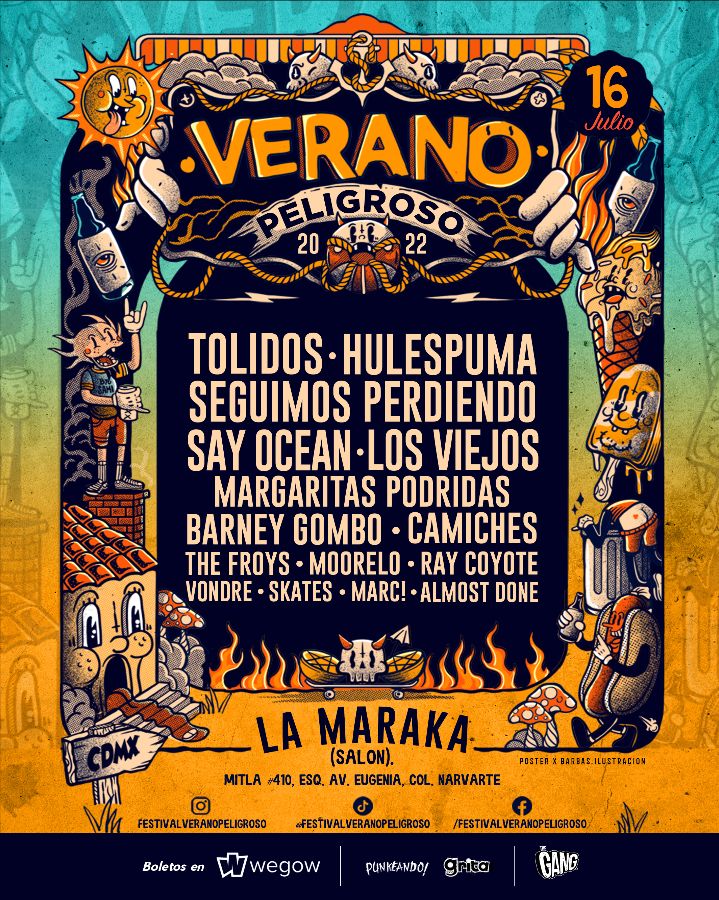 Festival Verano Peligroso regresa este 2O22 con poderoso cartel
