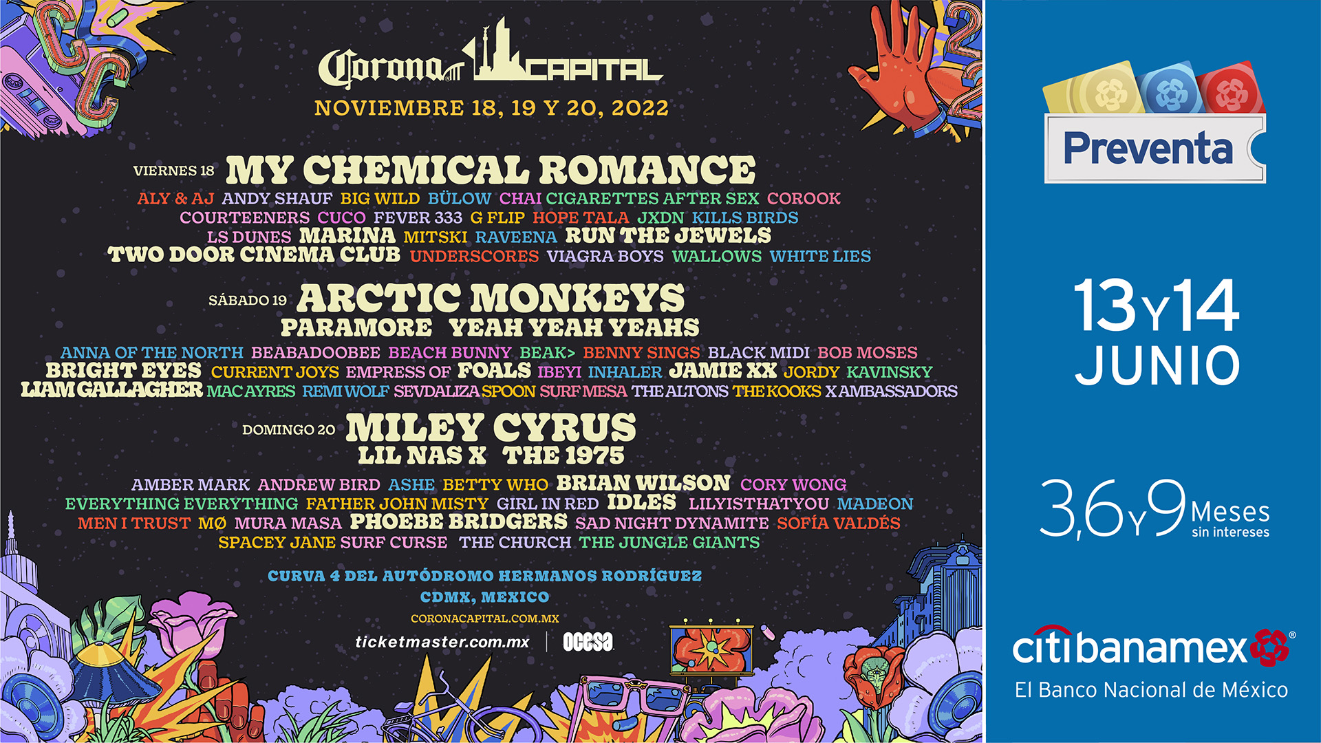 ¡El Corona Capital tendrá su edición más grande de la historia este 2022! 🤯