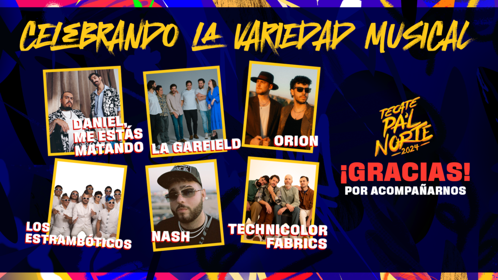Conoce la variedad musical del Tecate Pa’l Norte 2024